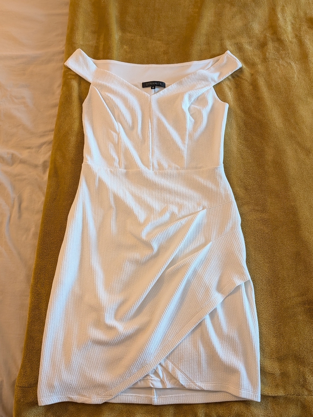 Dynamite White Off Shoulder Dress